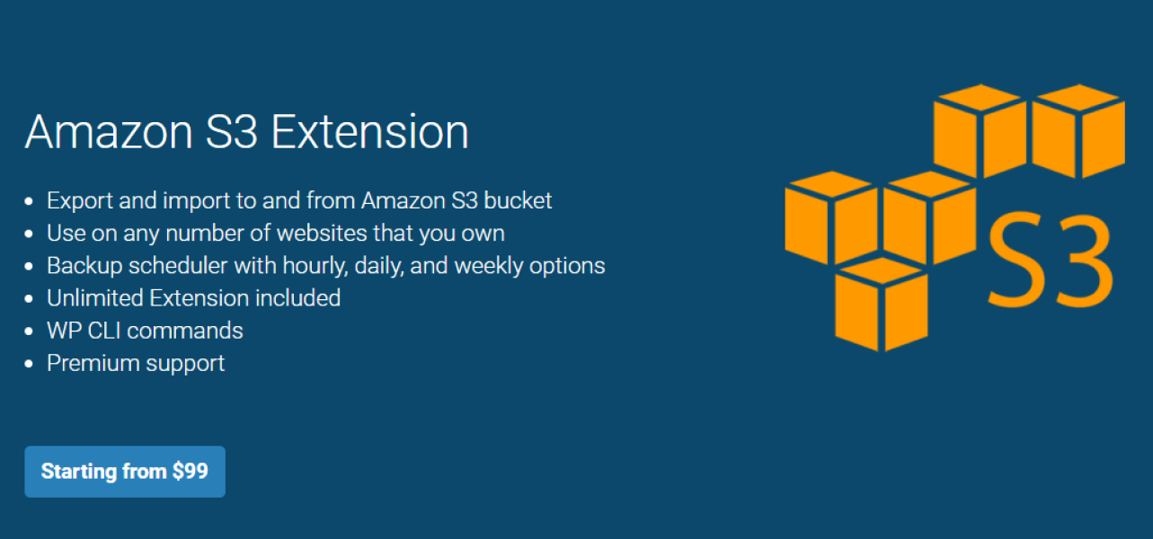 All-in-One WP Migration Amazon S3 Extension