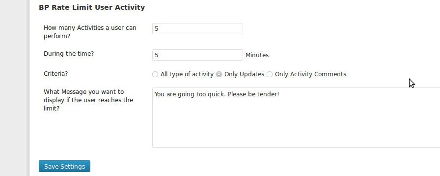 BuddyPress Rate Limit User Activity.jpg