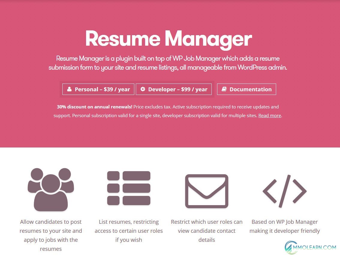 WP Job Manager - Resume Manager.jpg