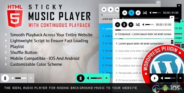 Sticky HTML Music Player WordPress Plugin.jpg