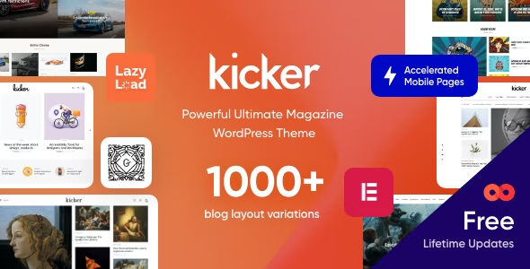 Kicker Multipurpose Blog Magazine WordPress Theme