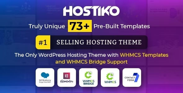 Hostiko WordPress WHMCS Hosting Theme