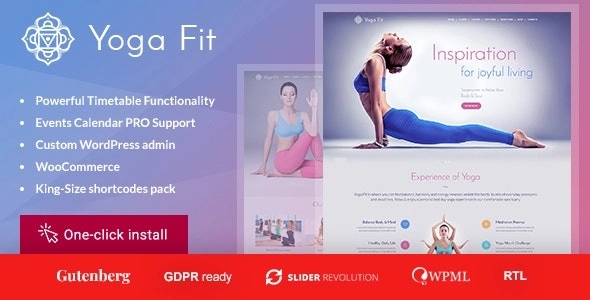 Yoga Fit - Sports, Gym & Fitness WordPress Theme