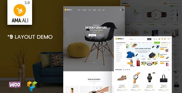 AmaAli Market Furniture Shop WooCommerce WordPress Theme