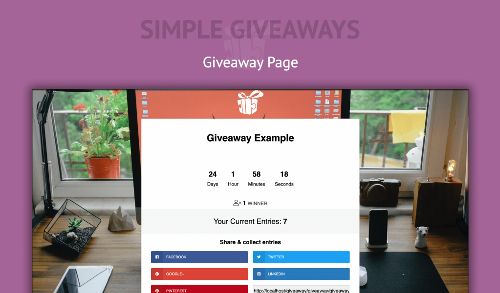 Simple Giveaways (Premium) - Create Beautiful Giveaways and Grow Your Email List
