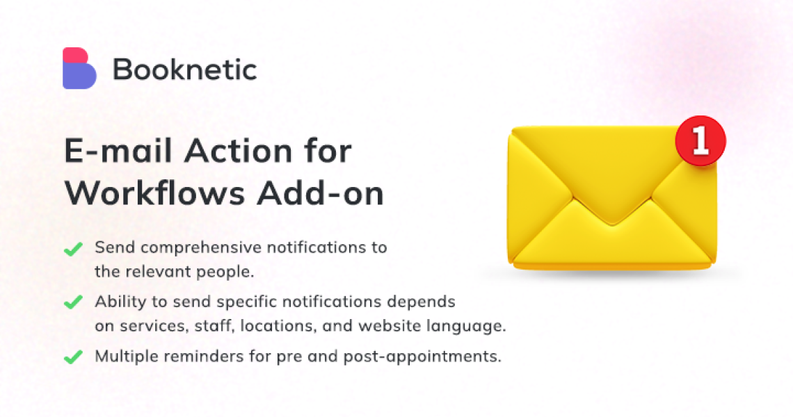 Booknetic Workflow Email Addon
