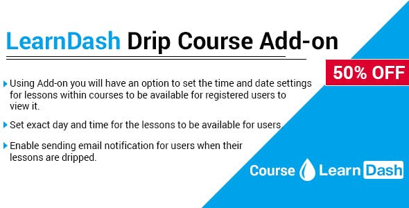 LearnDash Drip Course Add-on