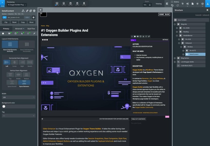 Editor Enhancer For Oxygen Builder