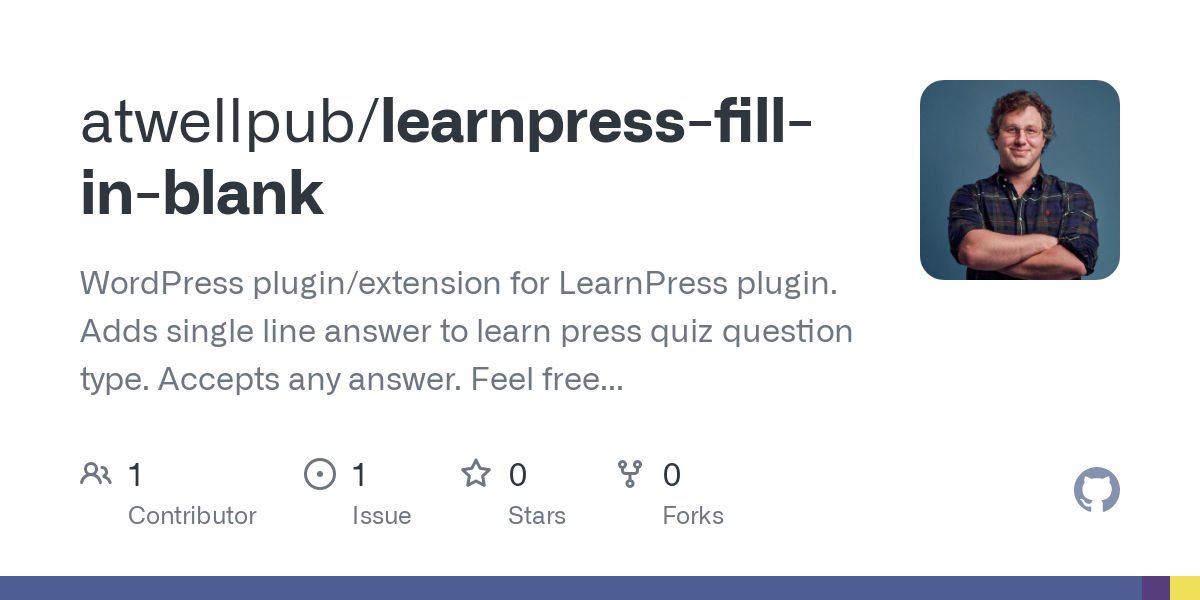 LearnPress Fill In Blank Question