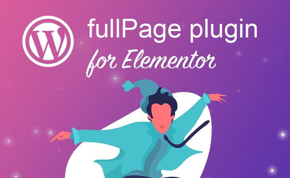 fullPage.js plugin for Elementor