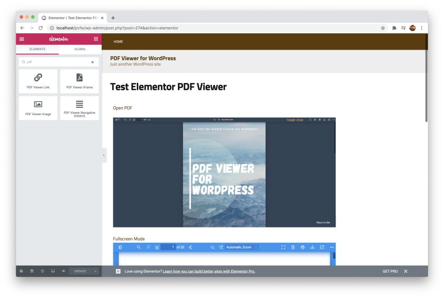 Elementor PDF Viewer for WordPress Addon