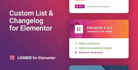 Changelog & Custom List for Elementor - Logger