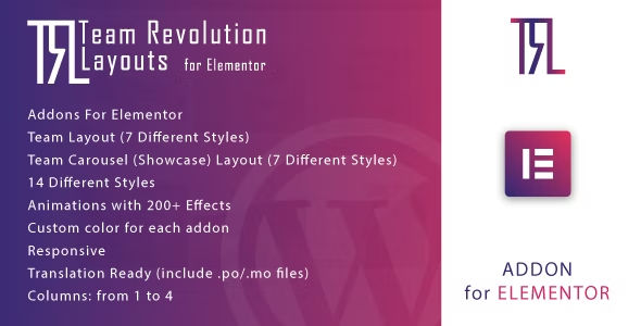 Team Revolution Layouts for Elementor Download Authormsa Creation dateSep