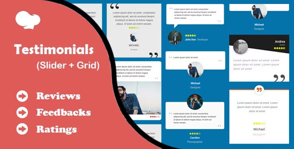 Testimonials Slider and Grid - WPBakery Addon