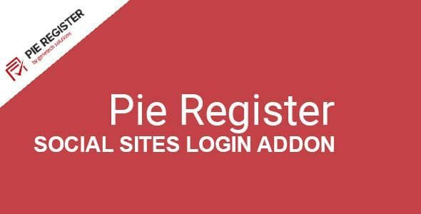 Pie Register Social Sites Login