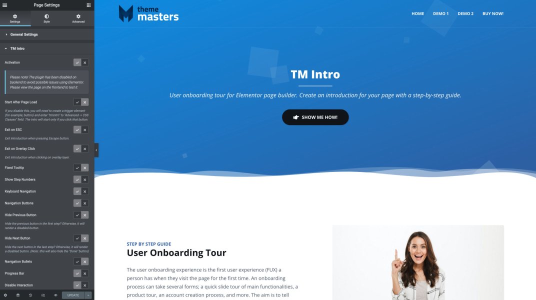 TM Intro User Onboarding Tour Addon For Elementor