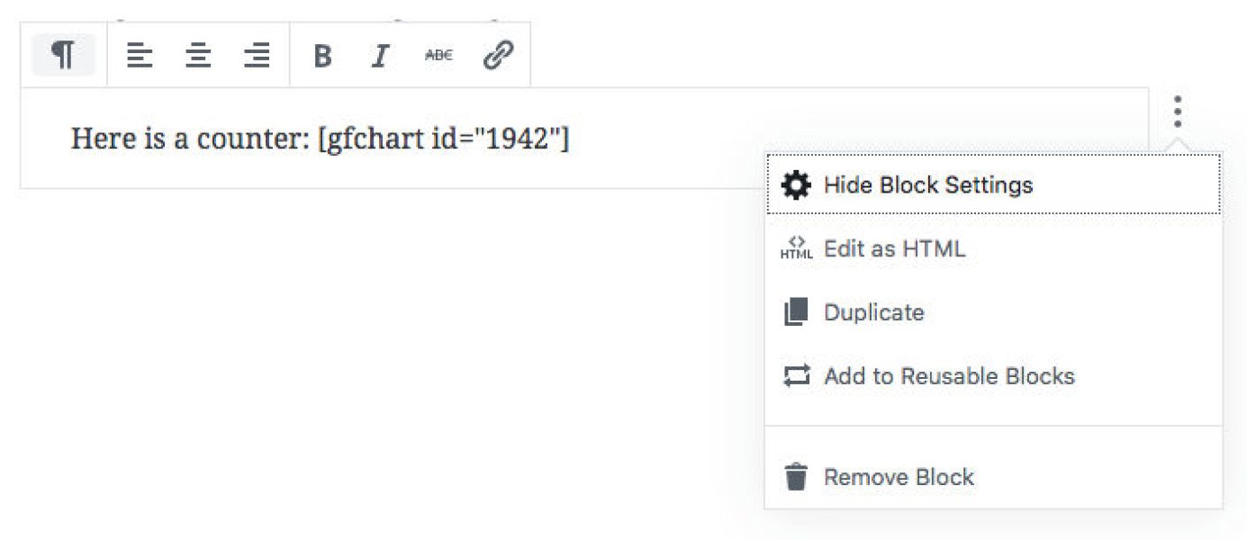 GFChart Gutenberg