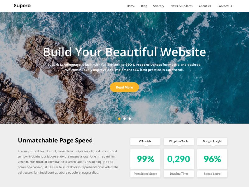 Superb Superb LandingPage