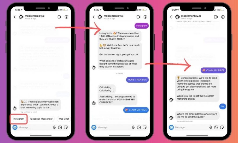 Instagram Auto Reply with Artificial Intelligence Chat Bot