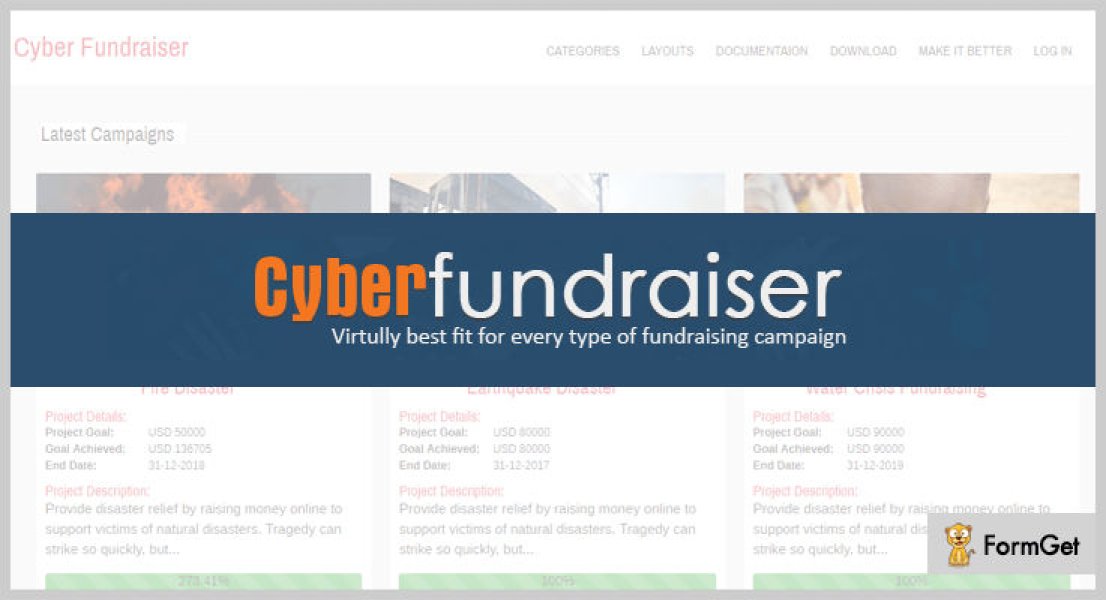 Cyber fundraiser Online Fundraising Campaign Tool