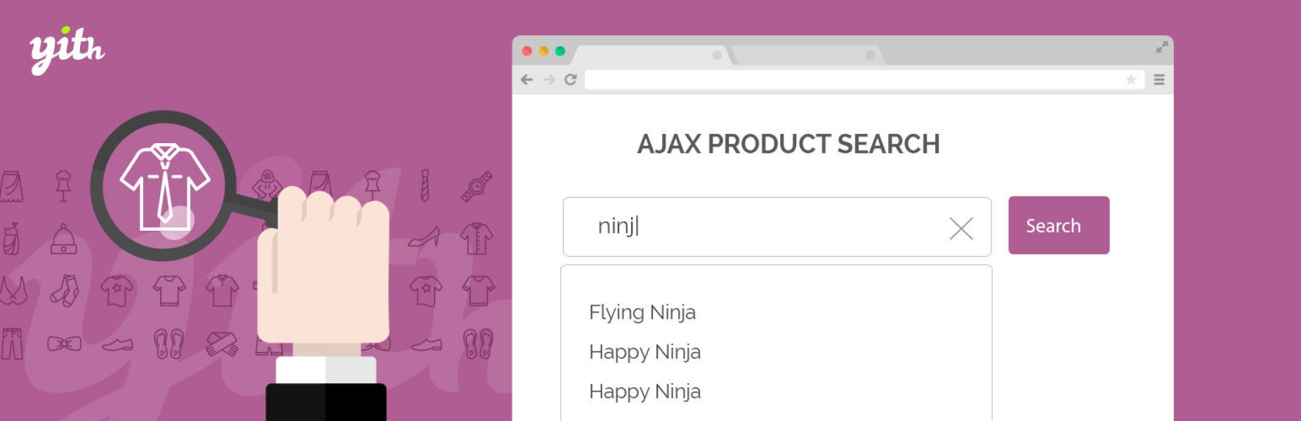 Products searching by AJAX