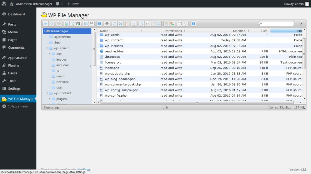 File Manager Plugin