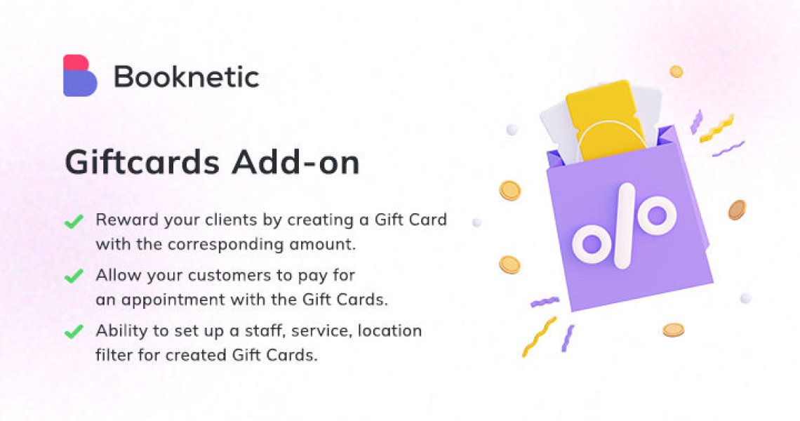 Booknetic - Giftcards Addon