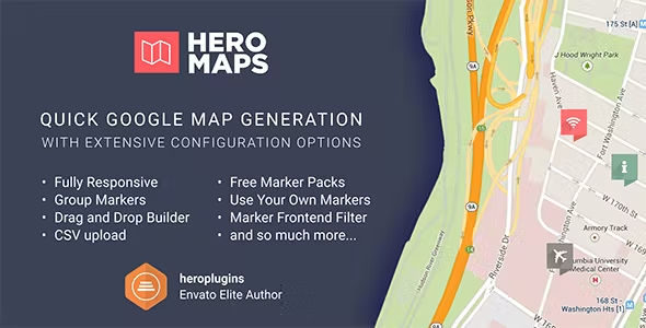 Hero Maps Premium - Responsive Google Maps Plugin