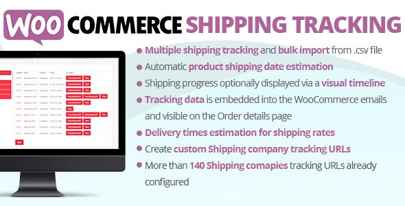 WooCommerce Shipping Tracker Let Your Customers Track Their Shipments! Shipping