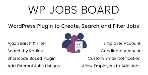 WP Jobs Board Ajax Search and Filter WordPress Plugin