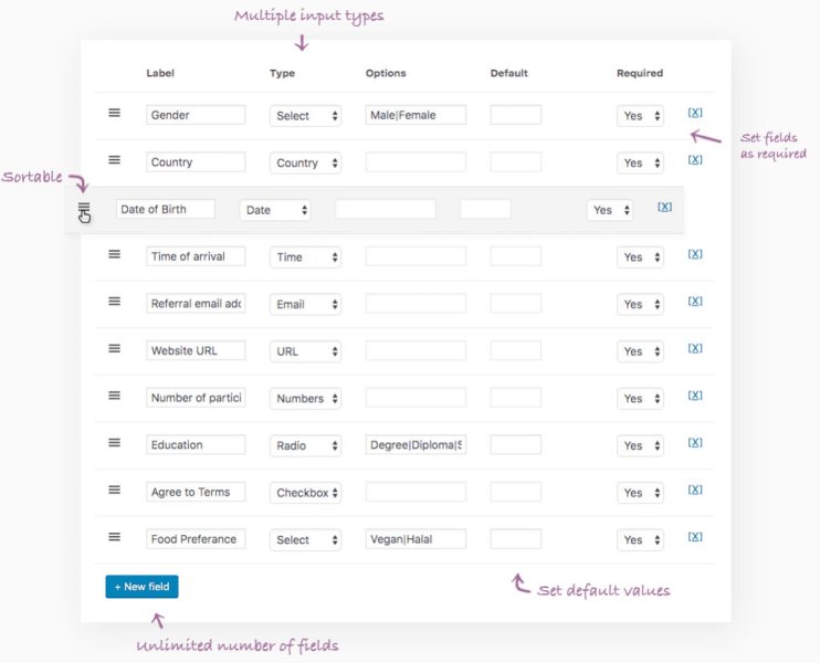 FooEvents Custom Attendee Fields