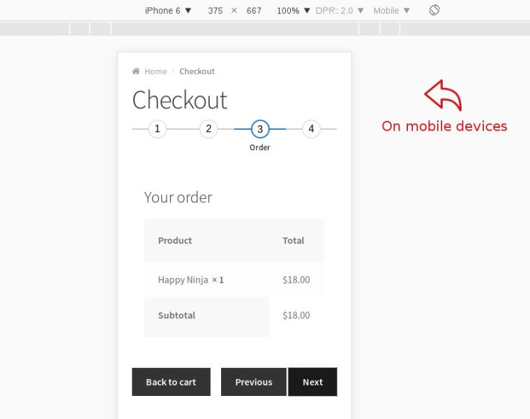 WooCommerce Checkout Multi-Step