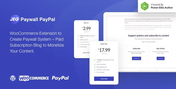 Jeg PayPal Paywall & Content Subscriptions System