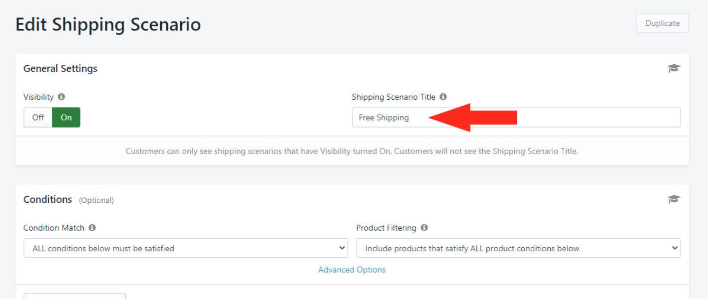 Conditional Free Shipping