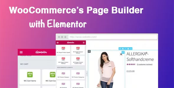 WooCommerce shortcodes & Custom Product page with Elementor