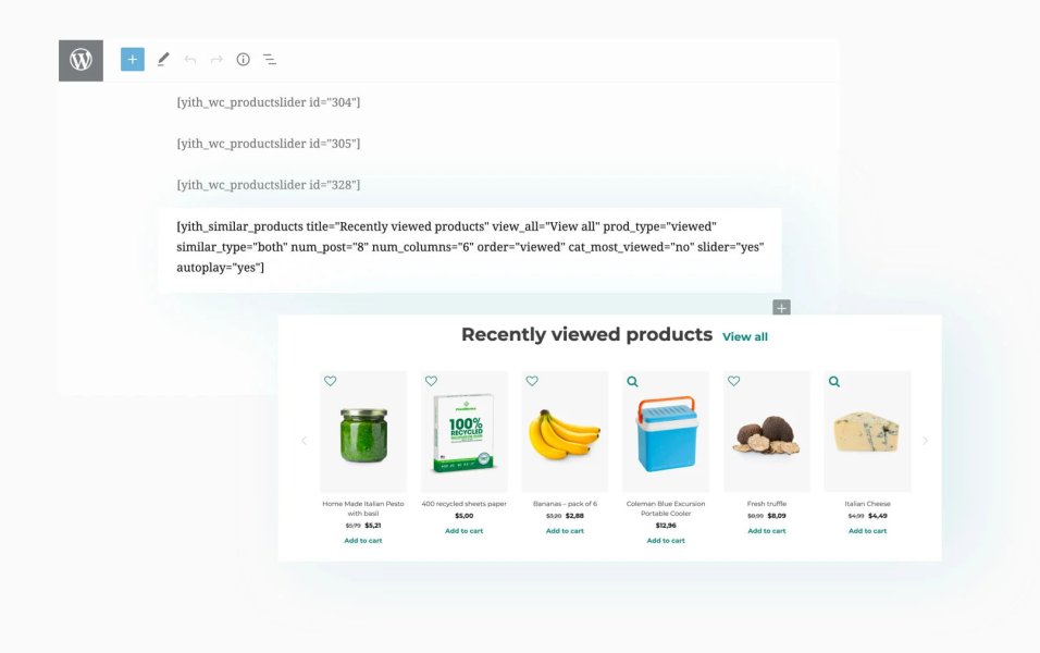 YITH Woocommerce Recently Viewed Products