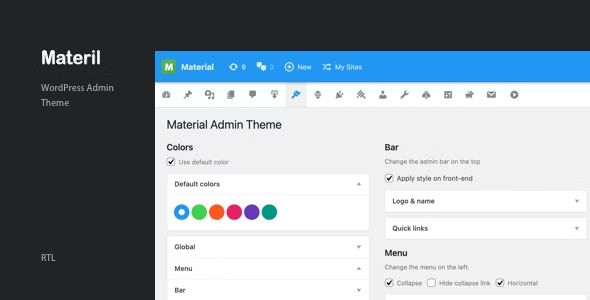 Materil - WordPress Material Design Admin Theme