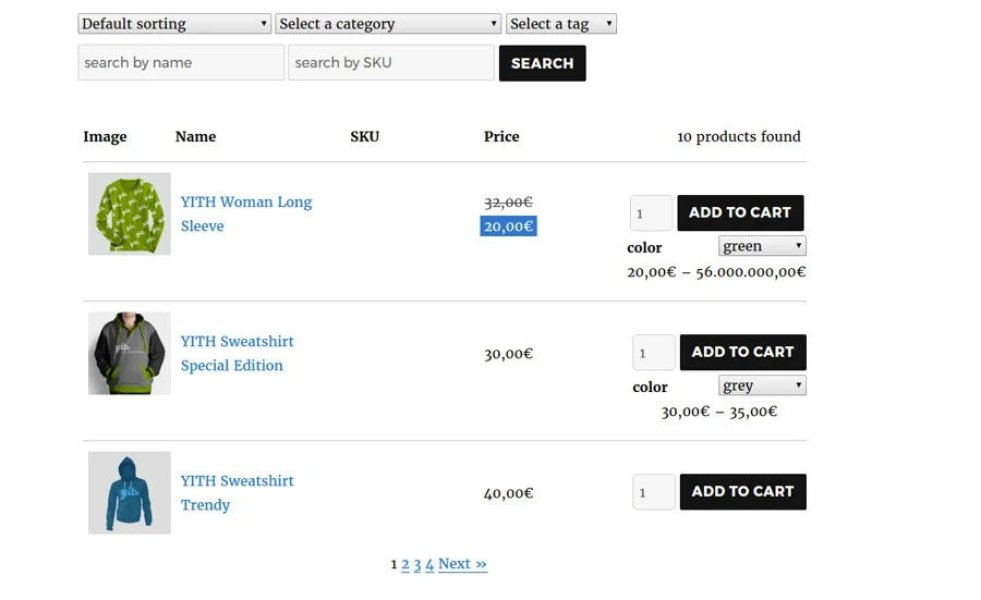 YITH Quick Order Forms For Woocommerce