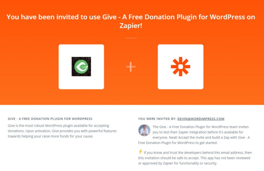 Give Zapier