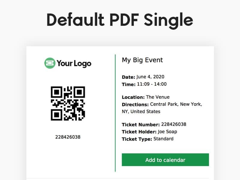 FooEvents PDF Tickets