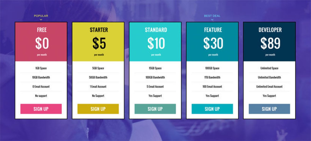 Themify - Pricing Table