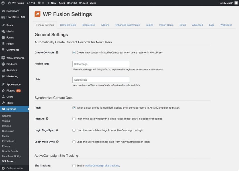 WP Fusion Logins