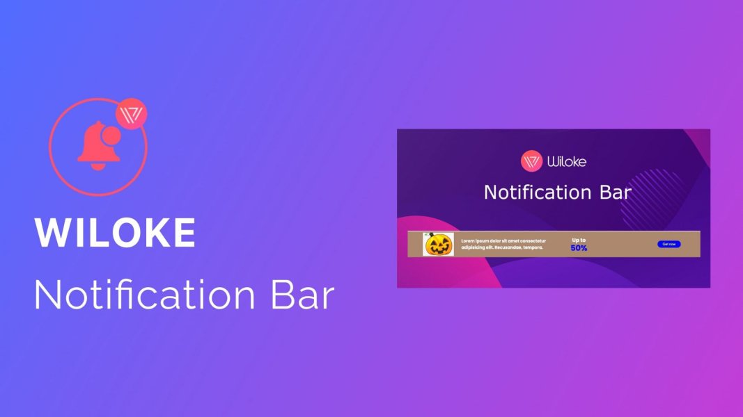 Wiloke Notification Bar