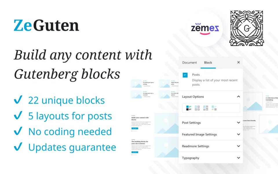 ZeGuten Gutenberg Plugin to Build a Competitive Website WordPress Plugin