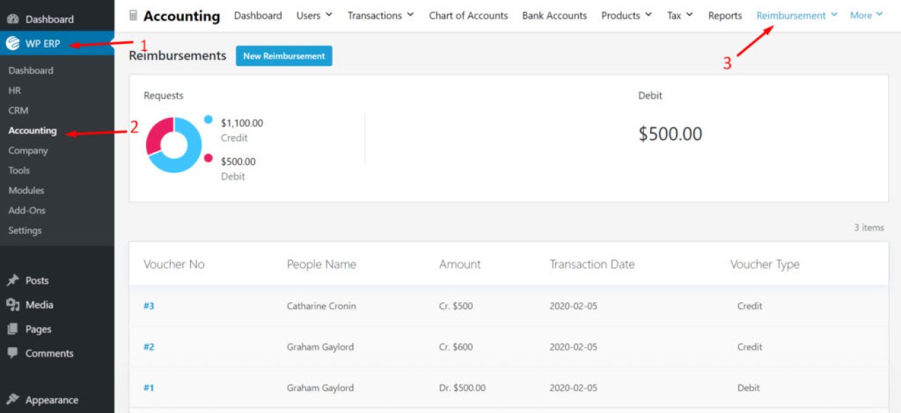 WP ERP Reimbursement