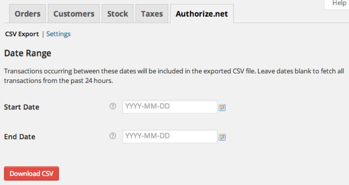 WooCommerce AuthorizeNet Reporting