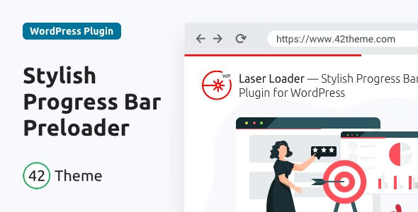 Laser Loader - Stylish Progress Bar Preloader