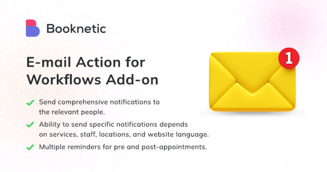 Booknetic - Workflow Email Addon