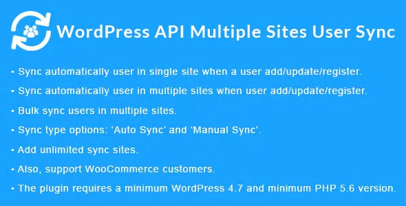 WordPress API Multiple Sites User Sync