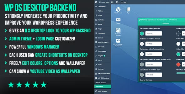 WP OS Desktop Backend